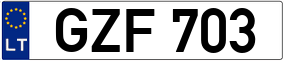 Truck License Plate